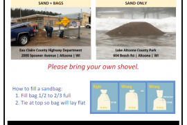 CINDER CITY OFFERS SAND BAGS FOR FLOODING