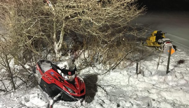 SPEED A FACTOR IN 2 SNOWMOBILE CRASHES