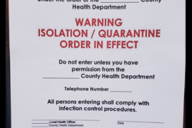 Health Dept. Investigates Fake Quarantine Signage