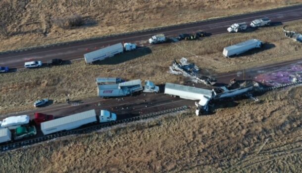 Pile Ups Stretch For Miles After Freezing Rain