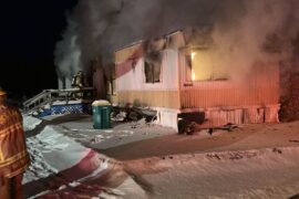 Fire Damages Mobile Home in Rice Lake