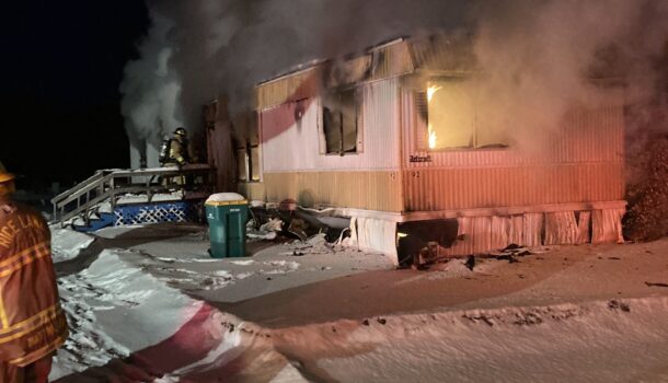 Fire Damages Mobile Home in Rice Lake