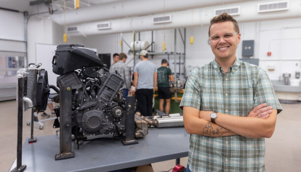 Revved up: Professorship Brings Indian Motorcycle Collaboration into Lab