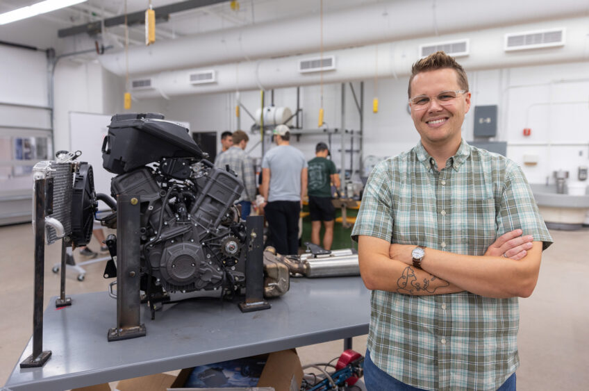 Revved up: Professorship Brings Indian Motorcycle Collaboration into Lab