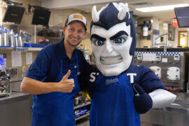 Culver’s of Menomonie to feature UW-Stout themed Blue Devil Food Cake for Homecoming Weekend