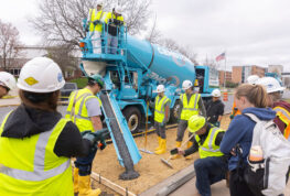 Looking Local: Solid success. UW STOUT Project Focuses on Low-Carbon Concrete