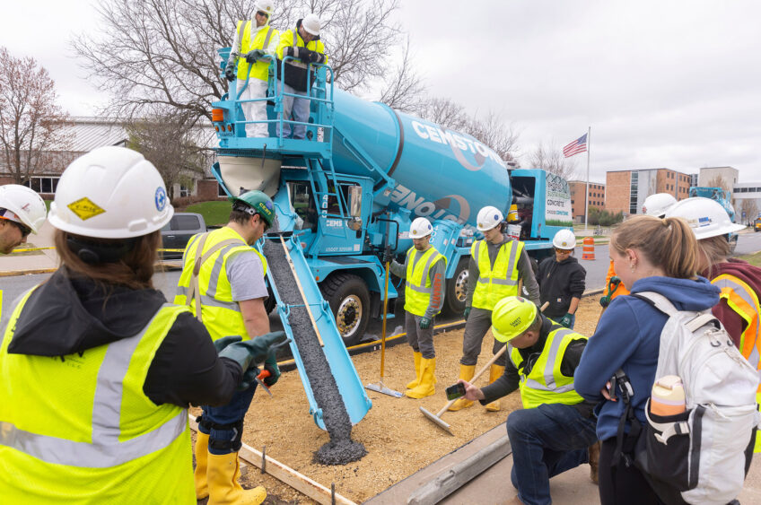 Looking Local: Solid success. UW STOUT Project Focuses on Low-Carbon Concrete
