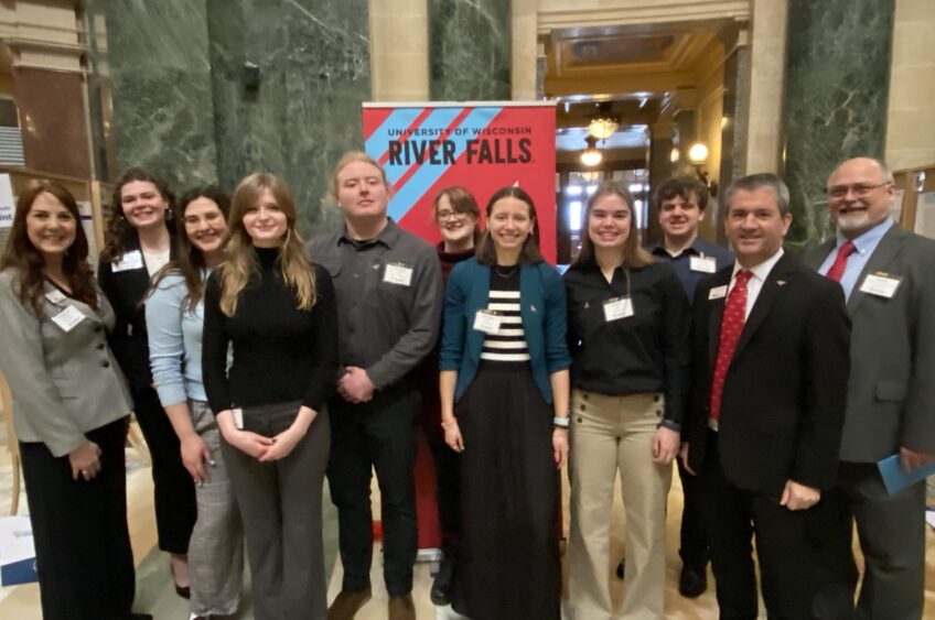 Looking Local: River Falls students present research at Research in the Rotunda in Madison