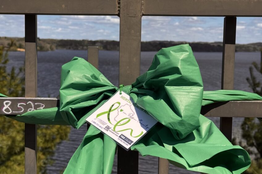 Looking Local: : Green Ribbons Mark National Mental Health Month in Dunn County