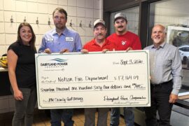 Dairyland Power Presents Donation to the Nelson Fire Department